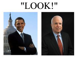 mcain obama overuse of the word look