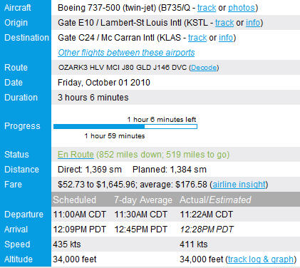 online flight tracking information