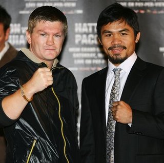 Manny Pacquiao Ricky Hatton Junior Welterweight Fight