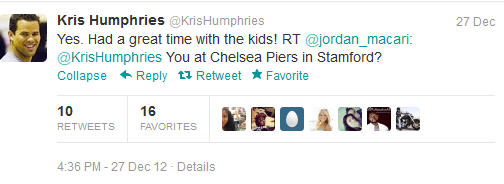 Kris Humphries Does Not Tweet About Kim's Pregnancy