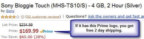 Amazon Prime Shipping Available