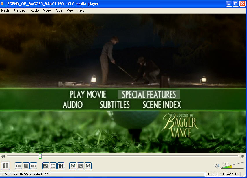 watching an .ISO file in VLC Media Player