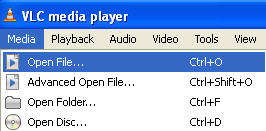 open an .ISO file in VLC Media Player