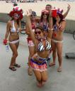 Posing Like Patriot in Hermosa Beach!