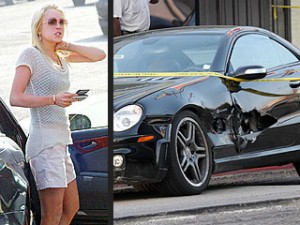 Lindsay Lohan Car Crash