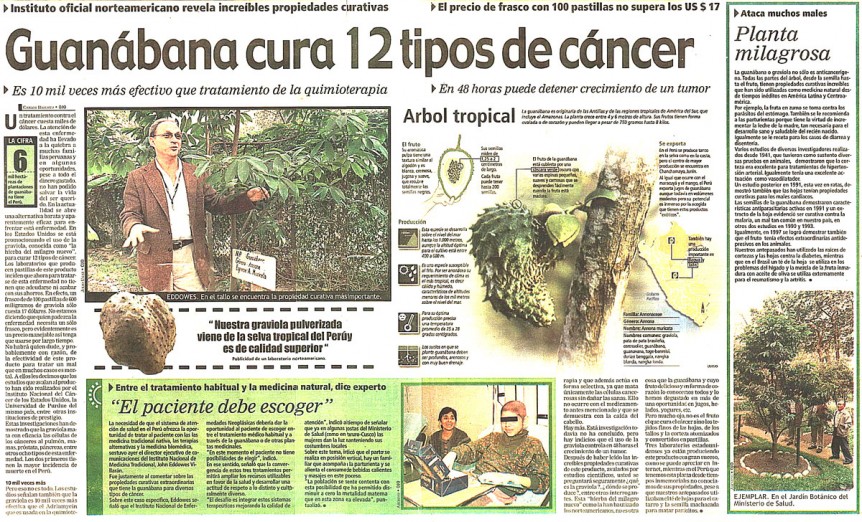 guanabana soursop cancer