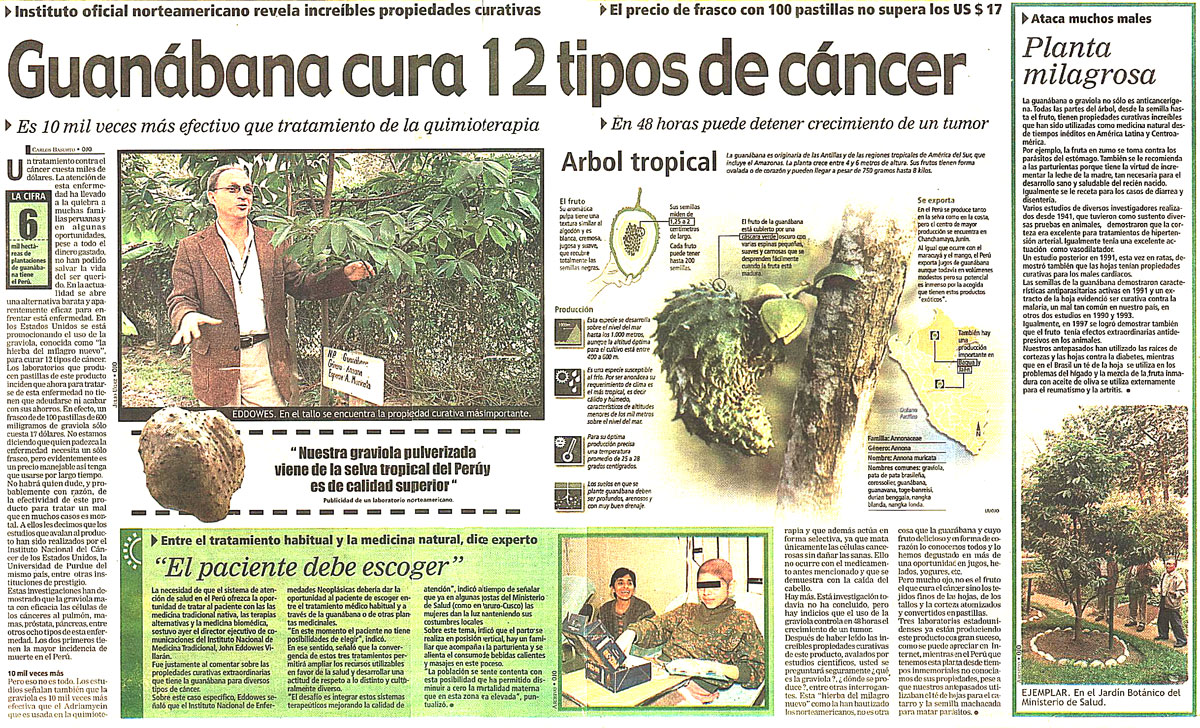 Guanabana cancer