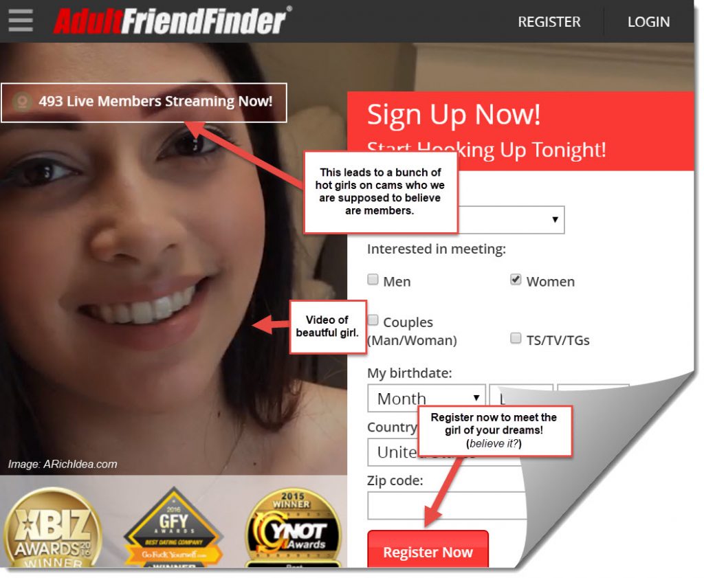 Adult Friend Finder Register